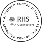 RHS Qualifications Approved Centre logo 2023-24 BW